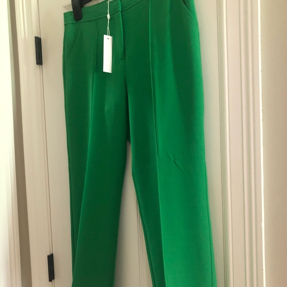 2020 Trina Turk Mojito Green cropped pant; NWT